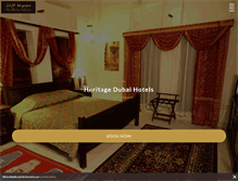 Tablet Screenshot of heritagedubaihotels.com